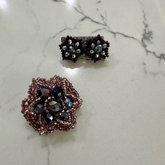 Dark Purple Beaded Jewelry Set - Picture 2 of 6